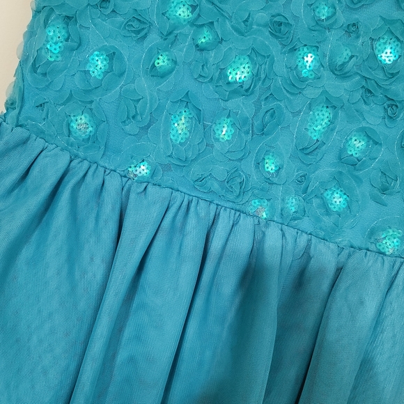 NWT wonder nation Girls XL 14/16 Green soutache dress - Picture 4 of 4